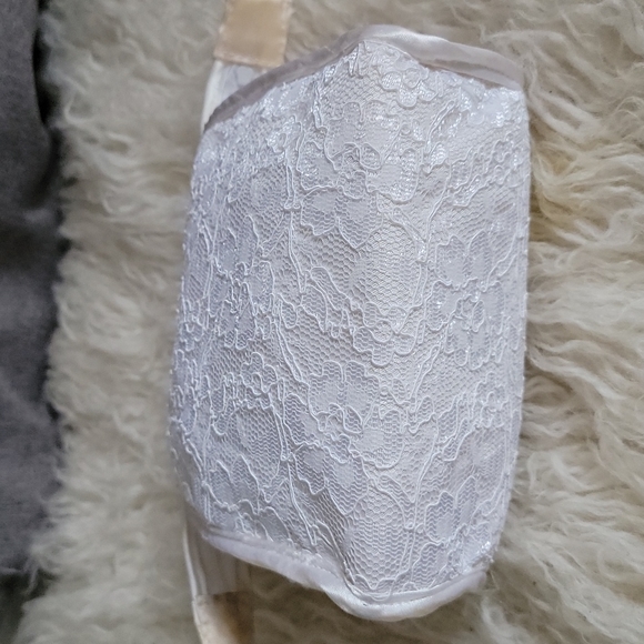 Vintage Jessica Mcclintock Embroidered Lace Zippered Pouch Small Bridal Clutch - Picture 5 of 12